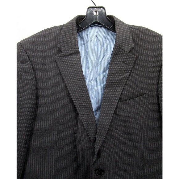 Tommy Hilfiger Jacket 40 Short Blazer Wool Sport Coat Business Striped - Picture 2 of 13